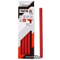 Термоклей червоний колір Yato YT-82434, D 11.2 мм, довжина 20 см, 5 шт