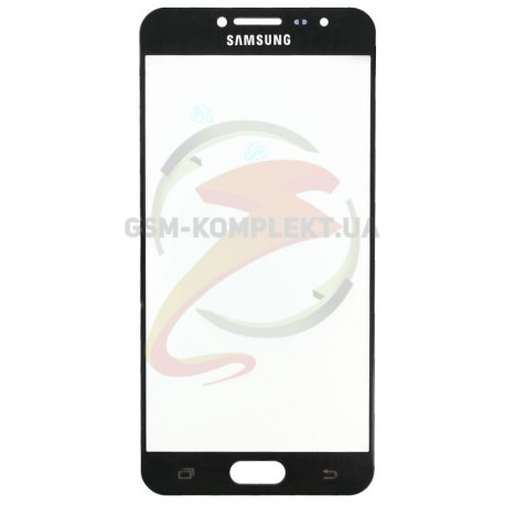 Стекло корпуса для Samsung C5000 Galaxy C5, 2.5D, черное