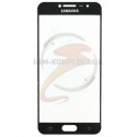Скло дисплея для Samsung C5000 Galaxy C5, 2.5D, чорний колір