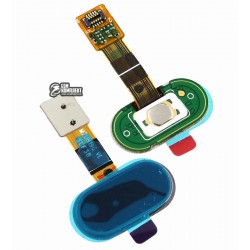 Шлейф для Meizu M5s, кнопки меню, черный, с пластиком