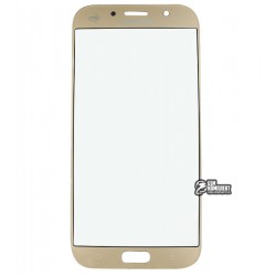 Стекло корпуса для Samsung A720F Galaxy A7 (2017), золотистое