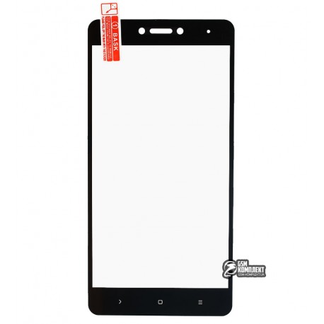 Закаленное защитное стекло для Xiaomi Redmi Note 4X, 0,26 мм 9H, 2.5D, черное