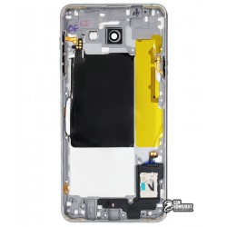 Середня частина корпуса для Samsung A7100 Galaxy A7 (2016), A710FD Galaxy A7 (2016), чорний колір, 2Sim + 1MMC (dedicated slot)