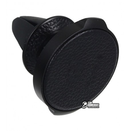 Автодержатель Baseus Small Ears Series Air Outlet Magnetic Bracket (Genuine Leather Type) Black