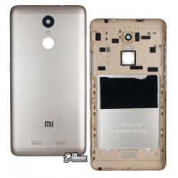 Задня кришка батареї для Xiaomi Redmi Note 3 Pro, золотиста, original, з боковими кнопками