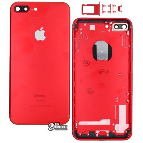 Корпус для Apple iPhone 7 Plus, красный