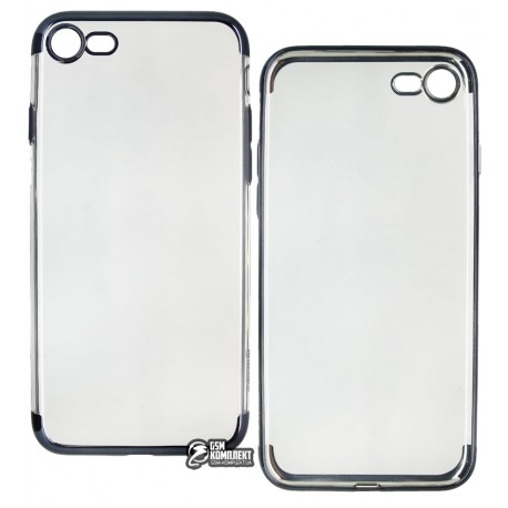 Чехол защитный OuCase Beauty plating TPU Case для iPhone 8 / 7 черный, силиконовый