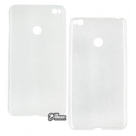 Чехол защитный для Xiaomi Mi Max 2 силиконовый, прозрачный