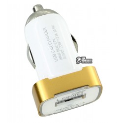 Автомобильное зарядное устройство Ldnio DL-DC219 c Micro USB 5V/2.1A, белое