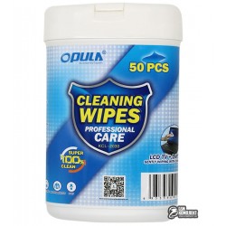 Влажные салфетки для чистки Opula KCL-2030, 50шт