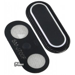 Пластик кнопки меню для Samsung J500F/DS Galaxy J5, J500H/DS Galaxy J5, J500M/DS Galaxy J5, чорний