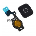 Шлейф для iPhone 5C, чорний, кнопки меню
