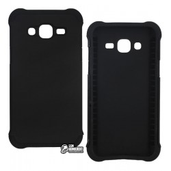 Чехол защитный для Samsung J500 Galaxy J5, J500F/DS, J500H/DS, J500M/DS, силикон+пластиковая рамка, черный
