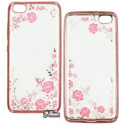 Чехол защитный Secret Garden Swarovski для Xiaomi Mi5s, силиконовый