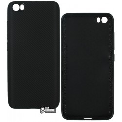 Чехол защитный для Xiaomi Mi5, силиконовый, карбон, золотой Чехол защитный для Xiaomi Mi5, силиконовый, карбон, золотой