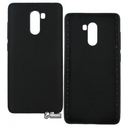 Чехол защитный для Xiaomi Redmi 4 силиконовый, карбон,