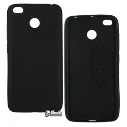 Чехол для Xiaomi Redmi 4X силиконовый, карбон