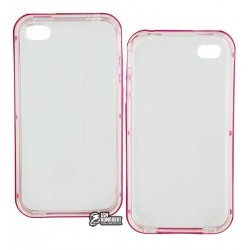 Чехол&nbsp;защитный&nbsp;для&nbsp;iPhone&nbsp;4,&nbsp;4s,&nbsp;силиконовый,&nbsp;с&nbsp;пластиковой&nbsp;рамкой