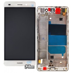 Дисплей для Huawei P8 Lite (ALE L21), білий, з передньою панеллю, з сенсорним екраном (дисплейний модуль) Дисплей для Huawei P8 Lite (ALE L21), білий, з передньою панеллю, з сенсорним екраном (дисплейний модуль)