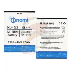 Аккумулятор NB-53 для Nomi i502 Style, Li-ion, 3,7 В, 2100 мАч, original Аккумулятор NB-53 для Nomi i502 Style, Li-ion, 3,7 В, 2100 мАч, original
