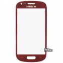 Стекло дисплея Samsung I8190 Galaxy S3 mini, красное