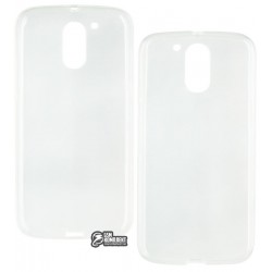 Чехол силиконовый для Motorola XT1622 Moto G4, XT1625 Moto G4 LTE, XT1642 Moto G4 Plus, бесцветный, прозрачный