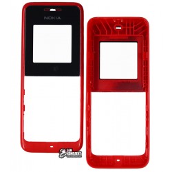 Корпус для Nokia 105, High quality, червоний, передня і задня панель