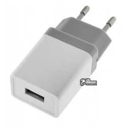 Зарядное устройство Golf GF-U1, 1A, 1USB, белое