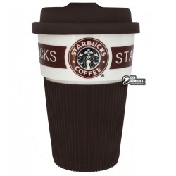 Термостакан Starbucks с крышкой, коричневый
