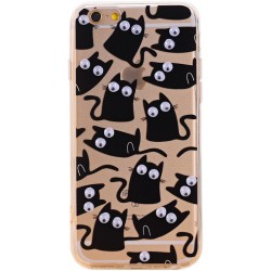 Чехол защитный для&nbsp;IPhone&nbsp;6/6S, прозрачный с 3D рисунком, пластик
