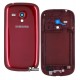 Корпус для Samsung I8190 Galaxy S3 mini, бордовий