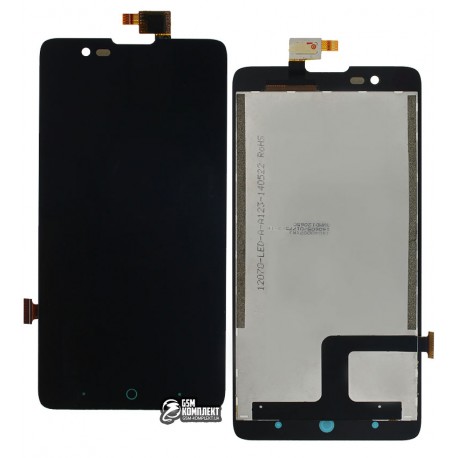 Дисплей для ZTE V5 Lux, V5 Redbull V9180, черный, с сенсорным экраном (дисплейный модуль)