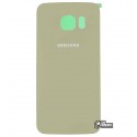 Задня панель корпусу для Samsung G925F Galaxy S6 EDGE, золотистий колір, 2.5D, оригінал (PRC)