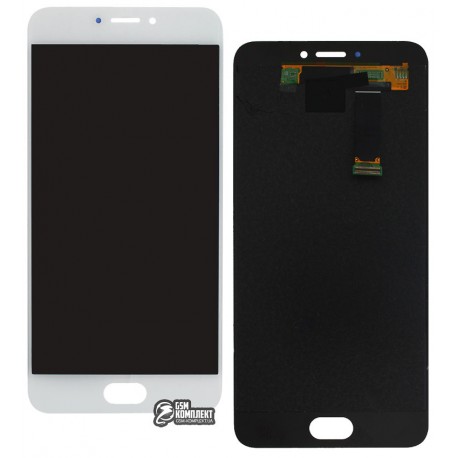 Дисплей для Meizu MX6, белый, с сенсорным экраном, original (PRC)