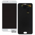 Дисплей для Meizu MX6, белый, с сенсорным экраном (дисплейный модуль), High quality, M685H