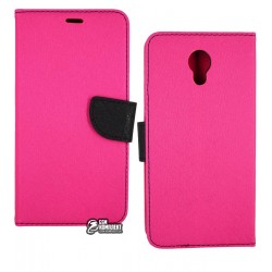 Чехол-книжка TOTO Mercury для Meizu M5 Note Rose красная