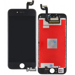 Дисплей iPhone 6S, черный, с сенсорным экраном (дисплейный модуль),с рамкой, copy Дисплей iPhone 6S, черный, с сенсорным экраном (дисплейный модуль),с рамкой, copy