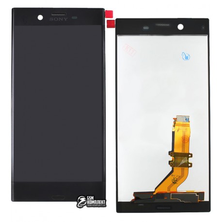 Дисплей для Sony F8332 Xperia XZ, чорний, з сенсорним екраном (дисплейний модуль),original (PRC)