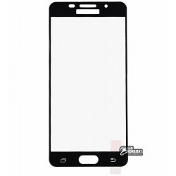 Загартоване захисне скло для Samsung A510 Galaxy A5 (2016), 0,26 mm 9H, 2.5D, чорне