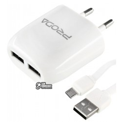 Сетевое зарядное устройство Remax 2.1A Wall Charger RP-U21 With Micro USB Cable (1-00099)