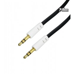 Кабель AUX, TOTO TAG-52 , плоский, 1m черный