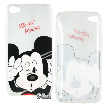 Чехол защитный Disney Meizu U20, силиконовый, прозрачный, Mickey Mouse