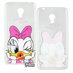 Чехол защитный Disney Meizu M3/M3S, силиконовый, прозрачный, Daisy Duck