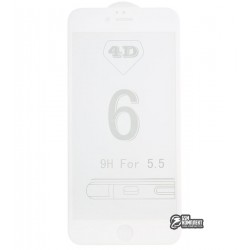 Закаленное защитное стекло для Apple iPhone 6 Plus, iPhone 6S Plus, 0,26 мм 9H, 3D, белое