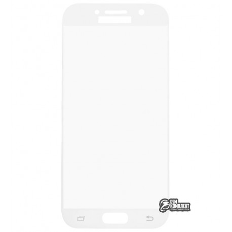 Загартоване захисне скло для Samsung A520 Galaxy A5 2017 Duos, 0,26 мм 9H, біле