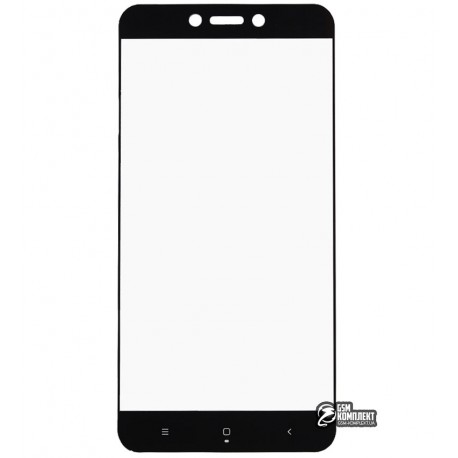 Закаленное защитное стекло для Xiaomi Redmi 4X, 0,26 мм 9H, 2.5D, черное