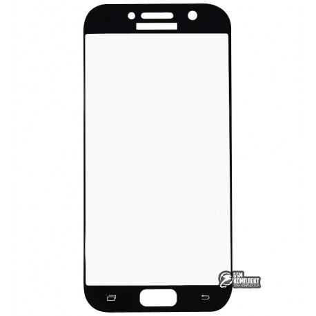 Закаленное защитное стекло для Samsung A520 Galaxy A5 (2017), 3D, с закругленными углами, 0,26 мм 9H, черное