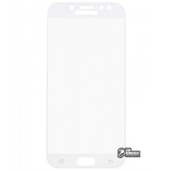 Загартоване захисне скло для Samsung J730 Galaxy J7 (2017), 0,26 mm 9H, біле