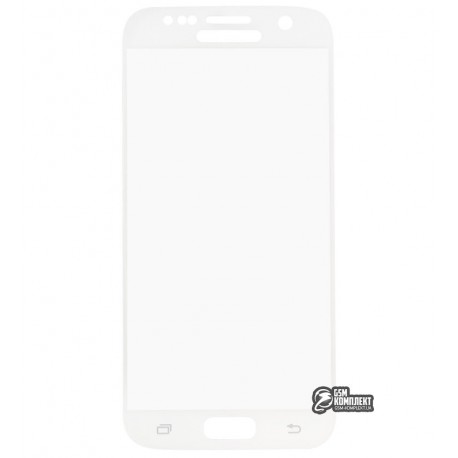 Закаленное защитное стекло для Samsung G930 Galaxy S7, 0,26 мм 9H, 3D белое Закаленное защитное стекло для Samsung G930 Galaxy S7, 0,26 мм 9H, 3D белое