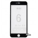 Захисне скло для iPhone 6 Plus, iPhone 6S Plus, 0,26 мм 9H, Tiger Glass, 3D, чорний колір